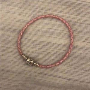Pandora leather charm bracelet
